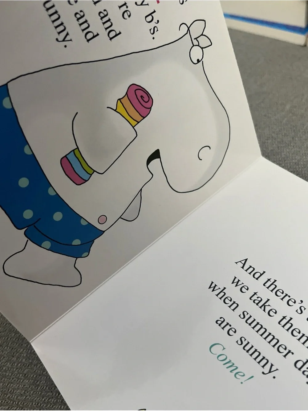 Sandra Boynton Belly Button Book — Green with Pink Polka Dots